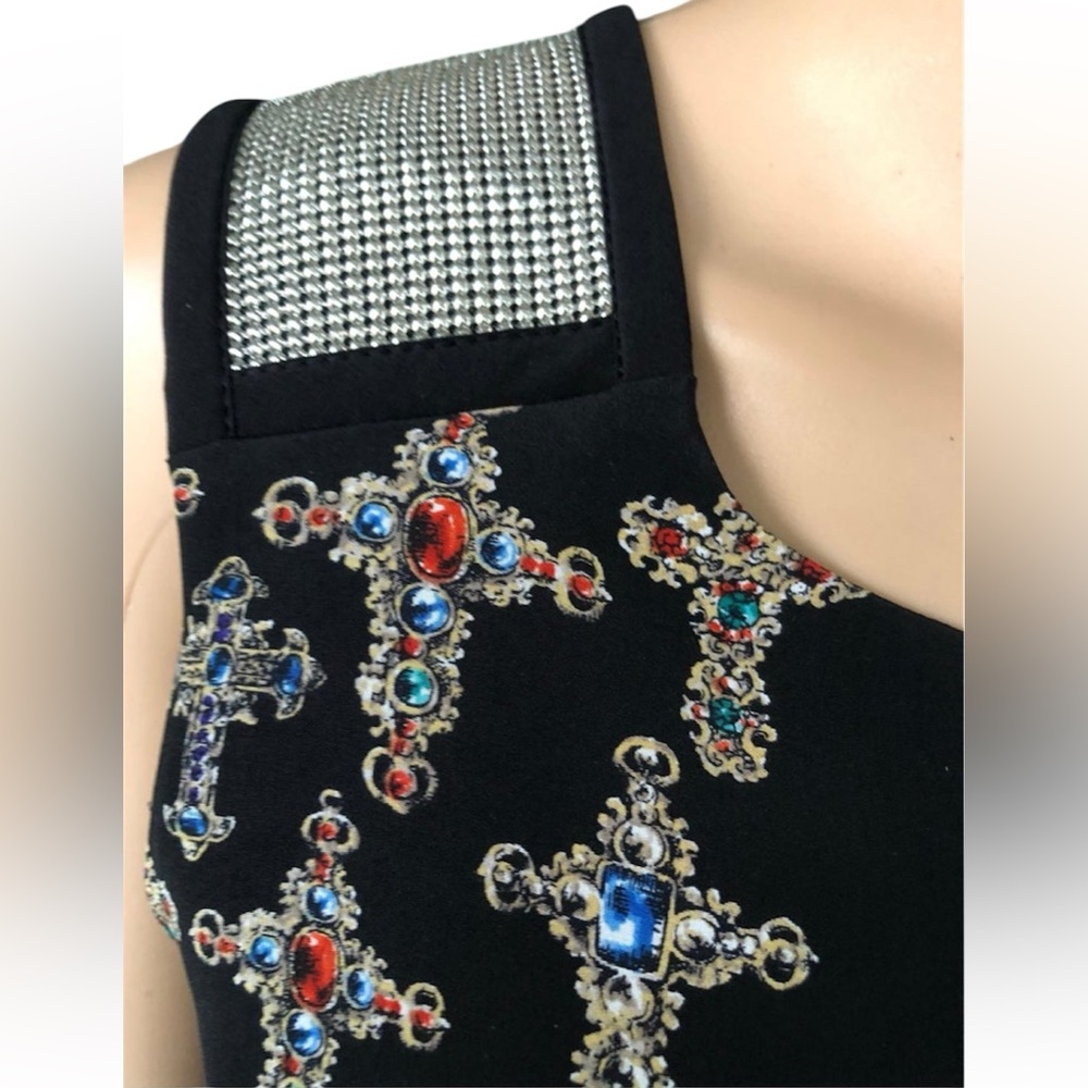 VERSACE FW 2012 RUNWAY GOTHIC PRINT DRESS - Picture 5 of 7
